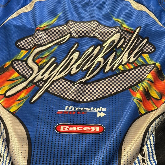 Athletic Works Superbike Blue and Black Racing Jersey - Picture 3 of 4